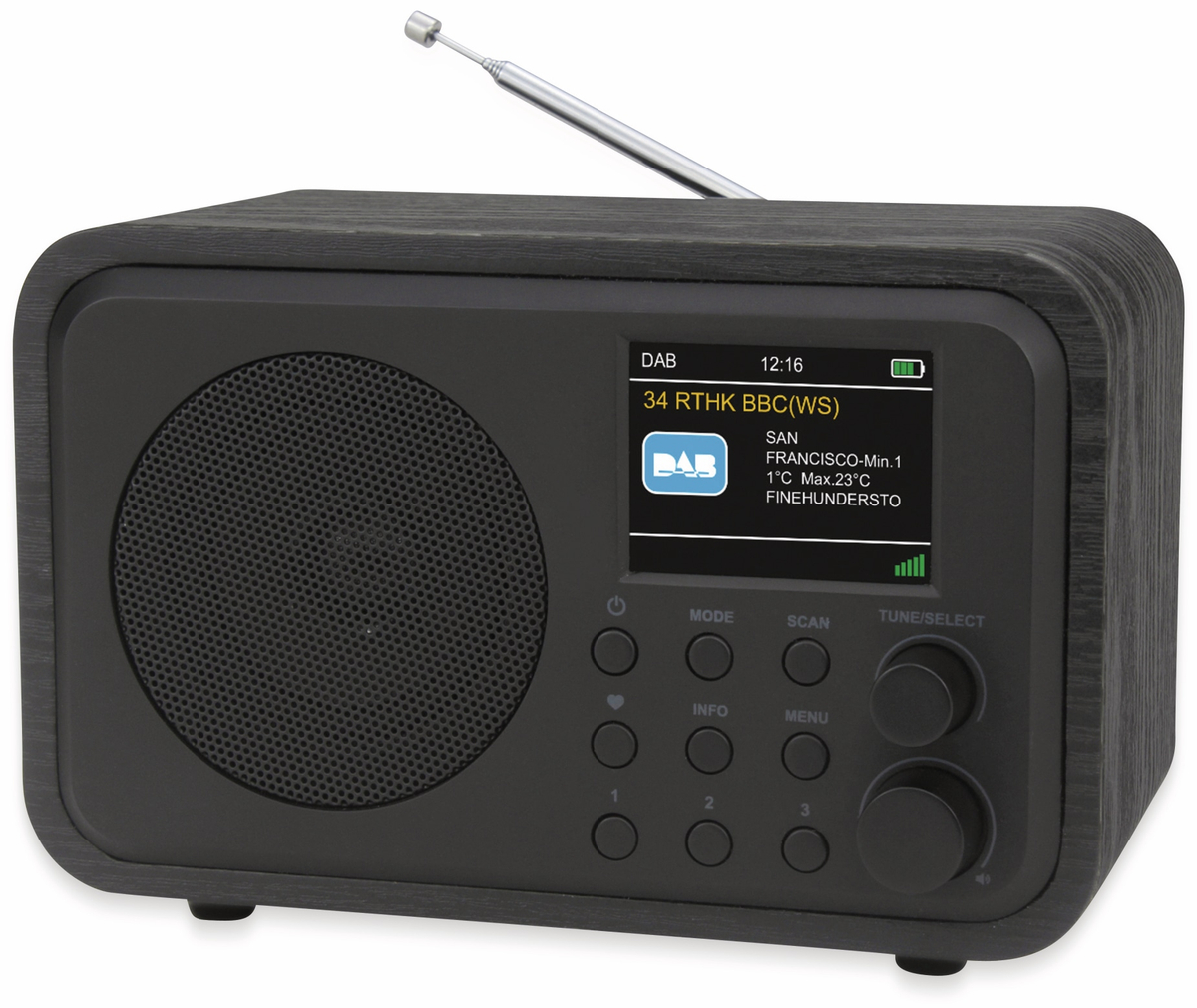 DAB+ Radio UNIVERSUM DR 30020, Akku, Bluetooth, schwarz