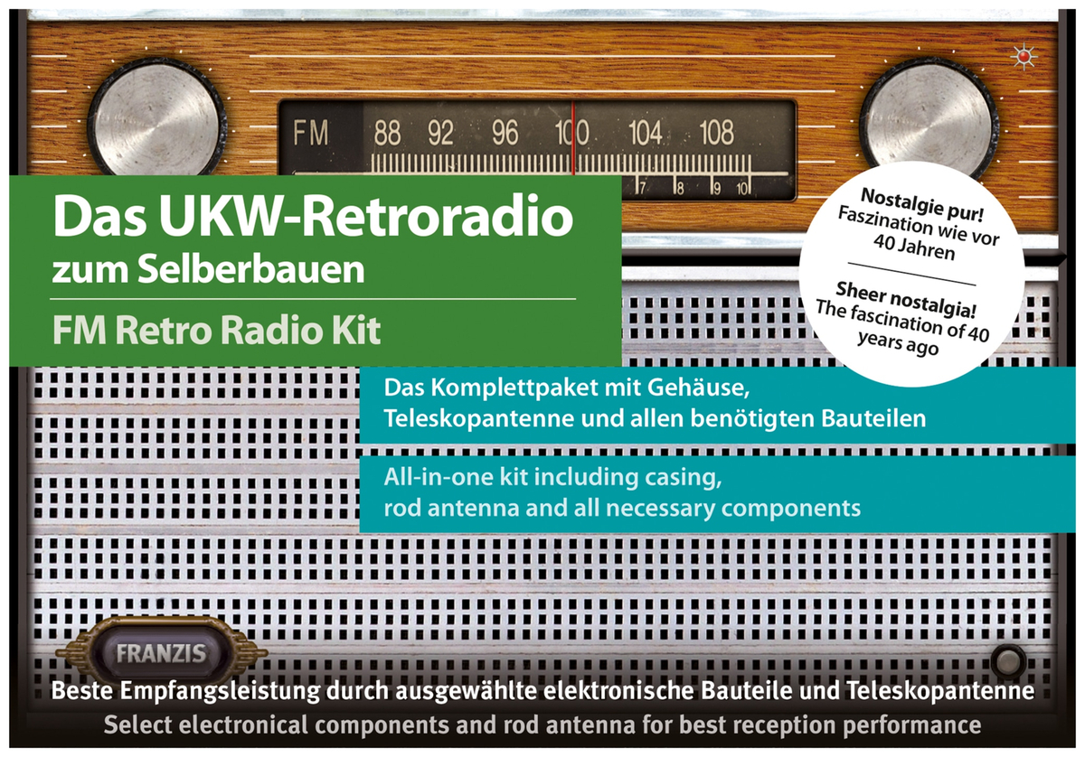 Lernbausatz FRANZIS UKWRetroradio zum Selberbauen