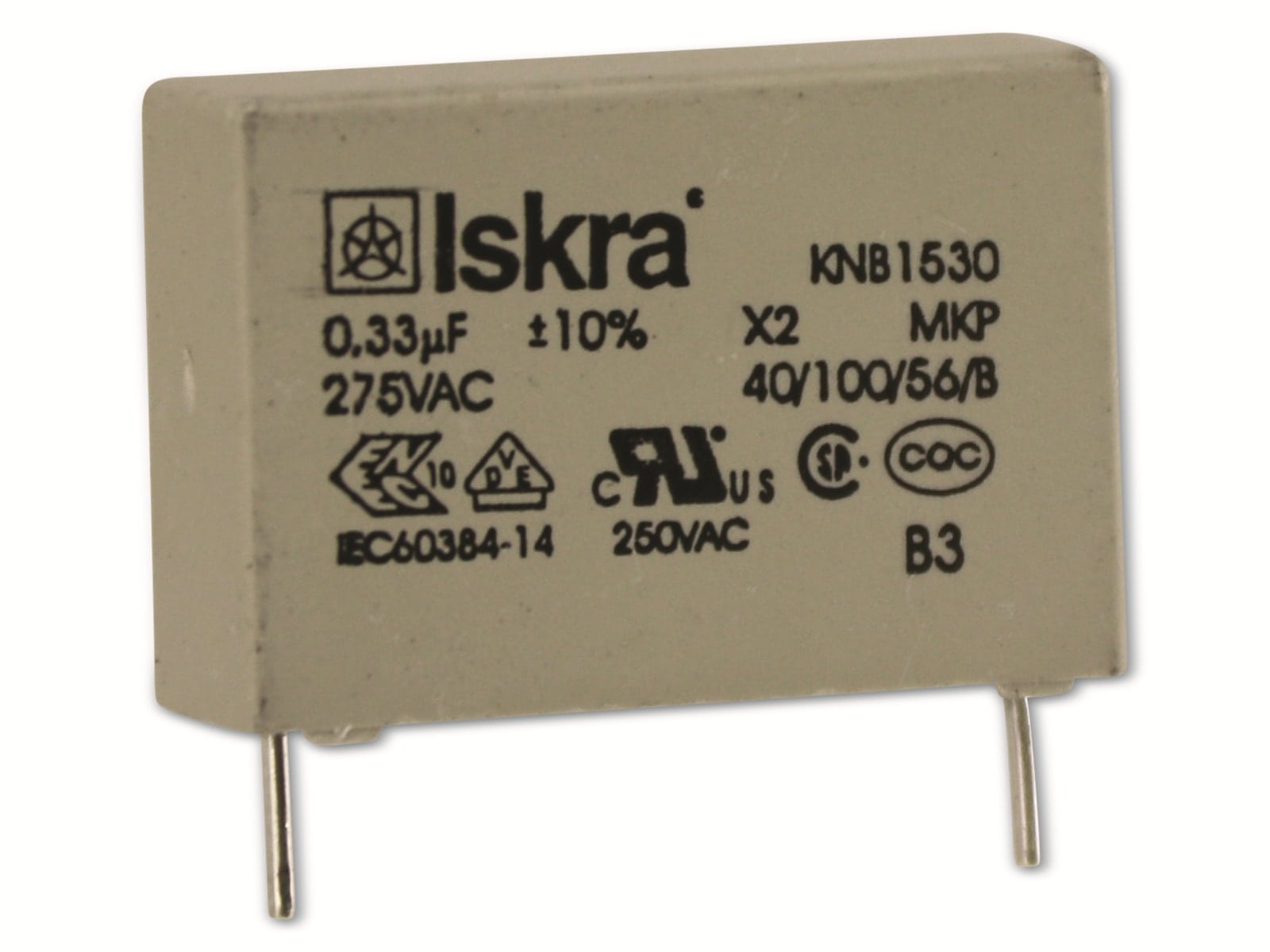 3 x Iskra Entstörkondensator 0.68uF 275 VAC KNB1530 MKP X2, 9,90 €