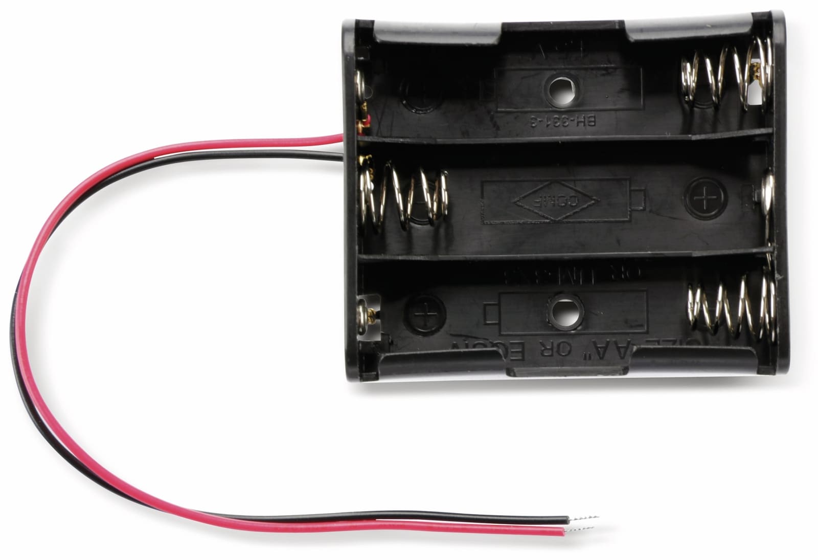 outdoor Batteriehalter 3x AA geschlossen mit EIN-AUS Schalter IP44  spritzwasserfest Batteriefach