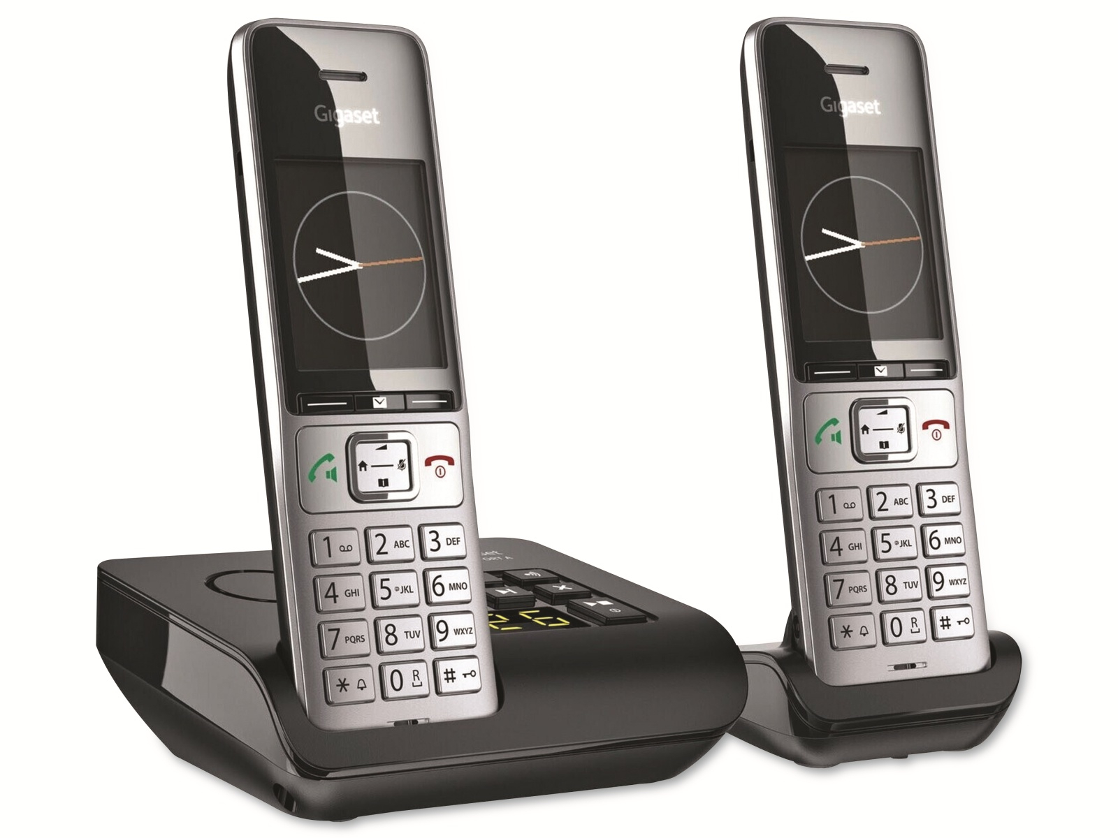 GIGASET Telefon Comfort 500A Duo, Silber-schwarz Online Kaufen | Pollin.at