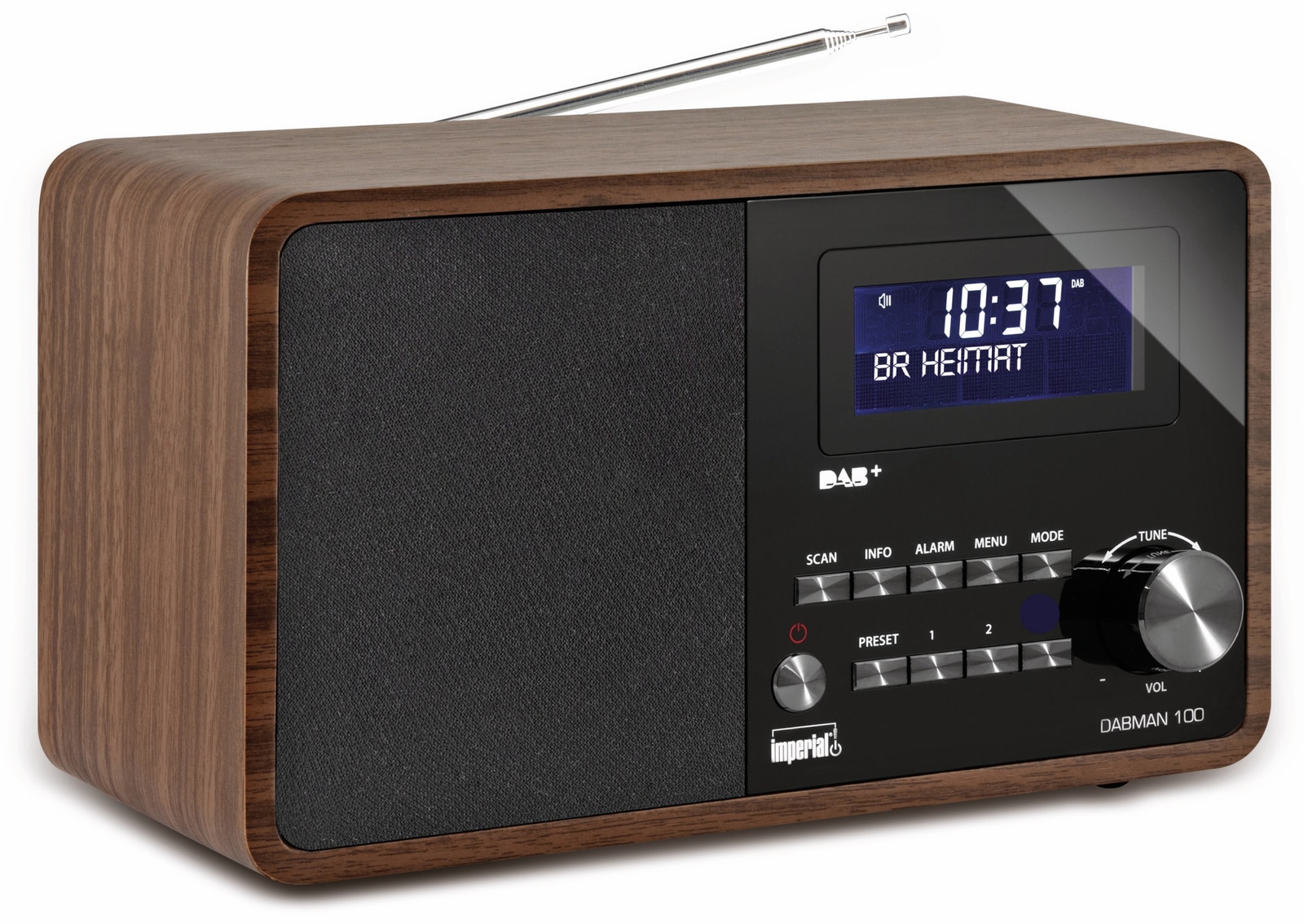 DAB Radio IMPERIAL DABMAN 100, Holzoptik Pollin.de