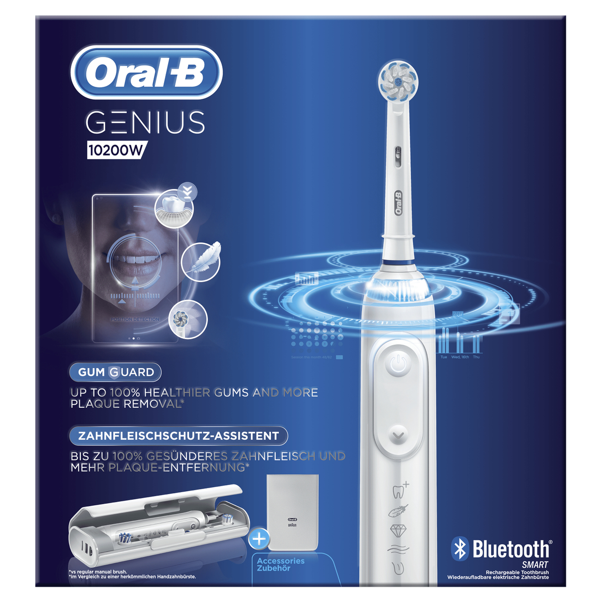 Elektrische weiß 10200 Zahnbürste W, kaufen Rotierende-vibrierend, Genius online ORAL-B