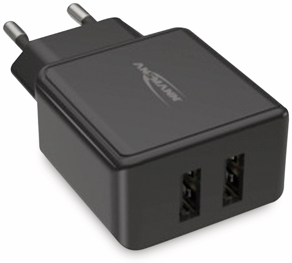 ANSMANN USB-Ladegerät HC212, 5 V, 2,4 A, 2-Port, schwarz online kaufen