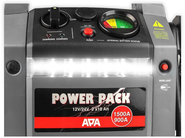 APA Powerpack m. Kompressor 18Bar,max 500A Starthilfe