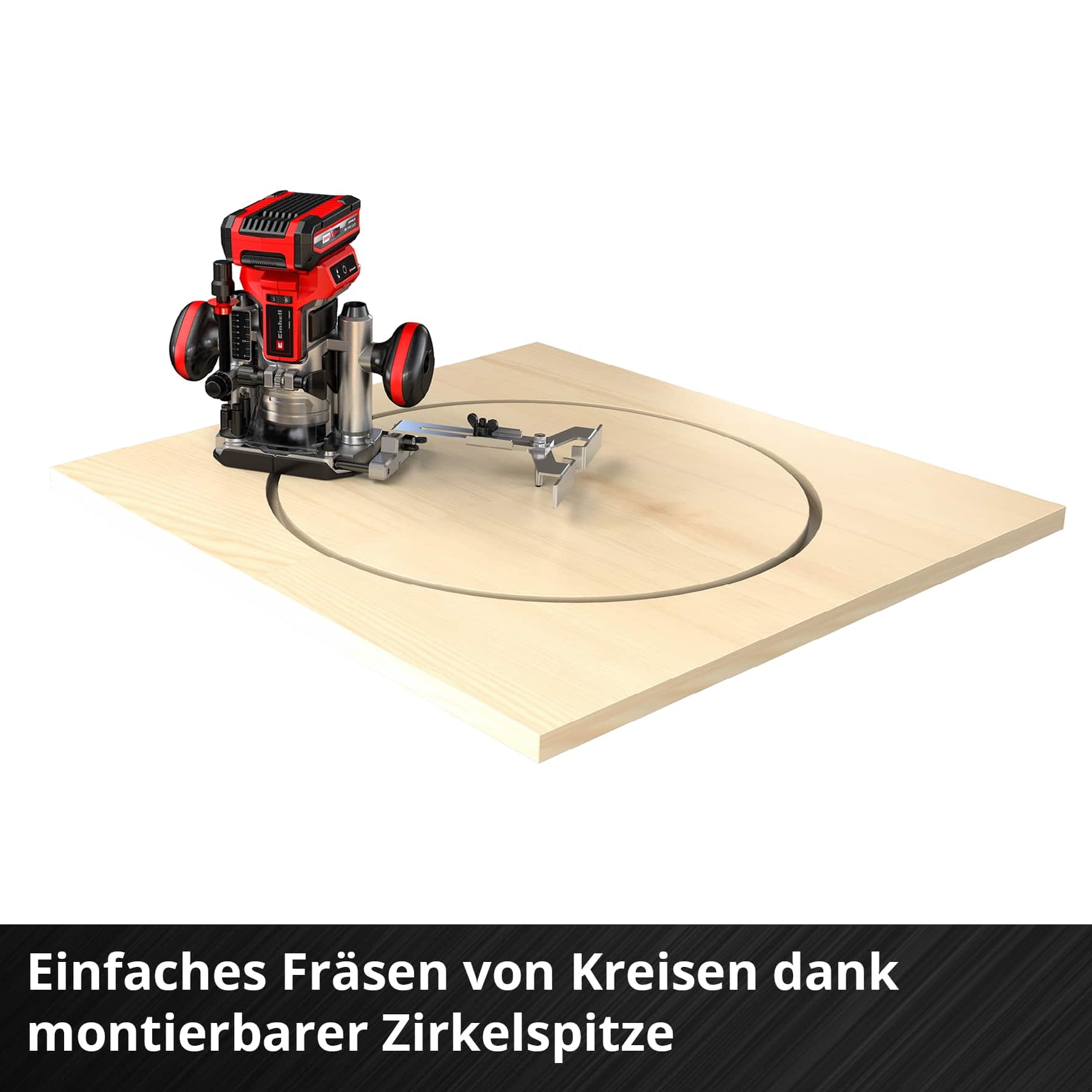 EINHELL Akku-Ober/-Kantenfräse TP-RO 18 Set Li BL, Solo