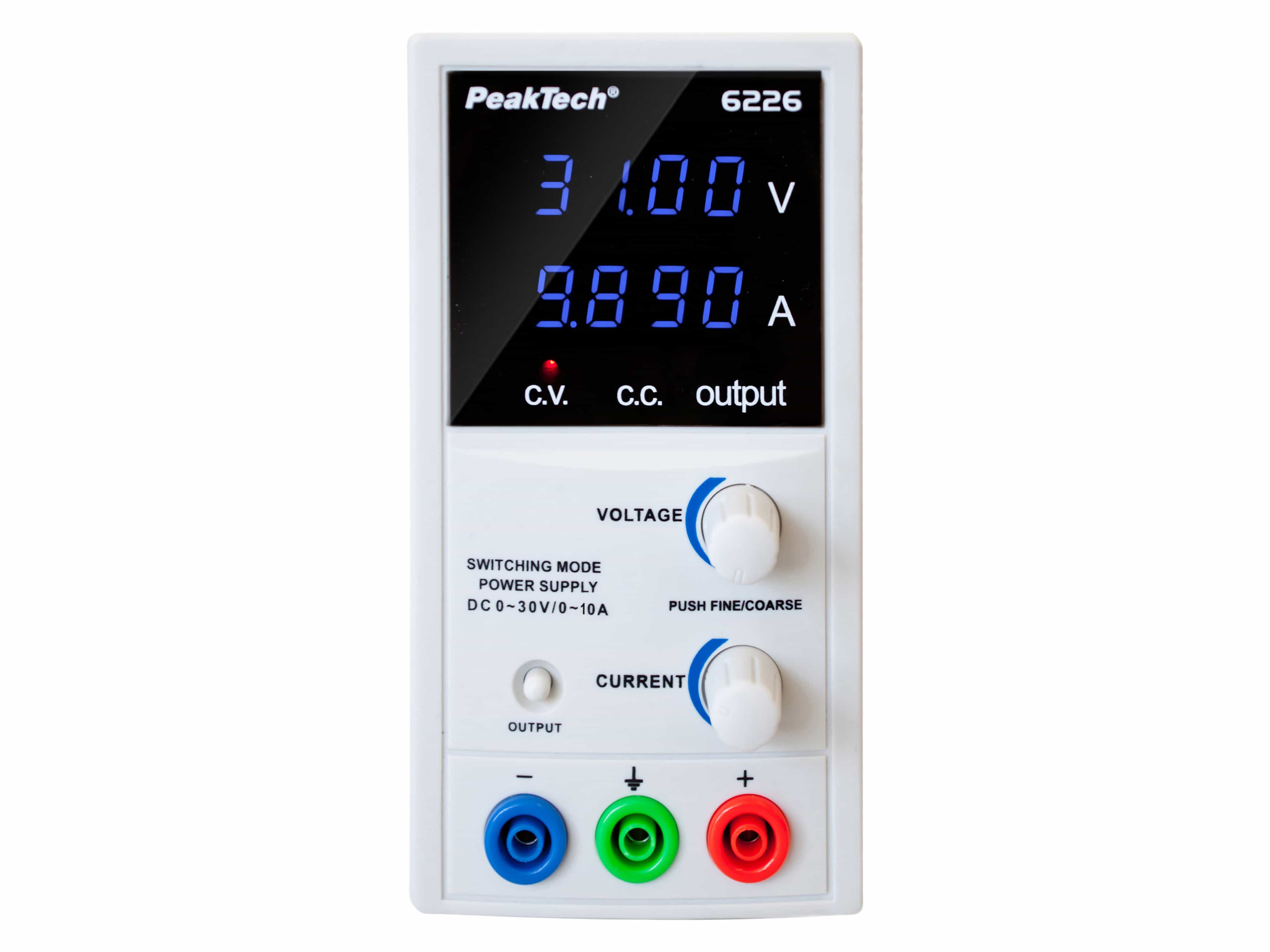 PEAKTECH Labornetzteil, P 6226, 0...30 V/ 0...10 A