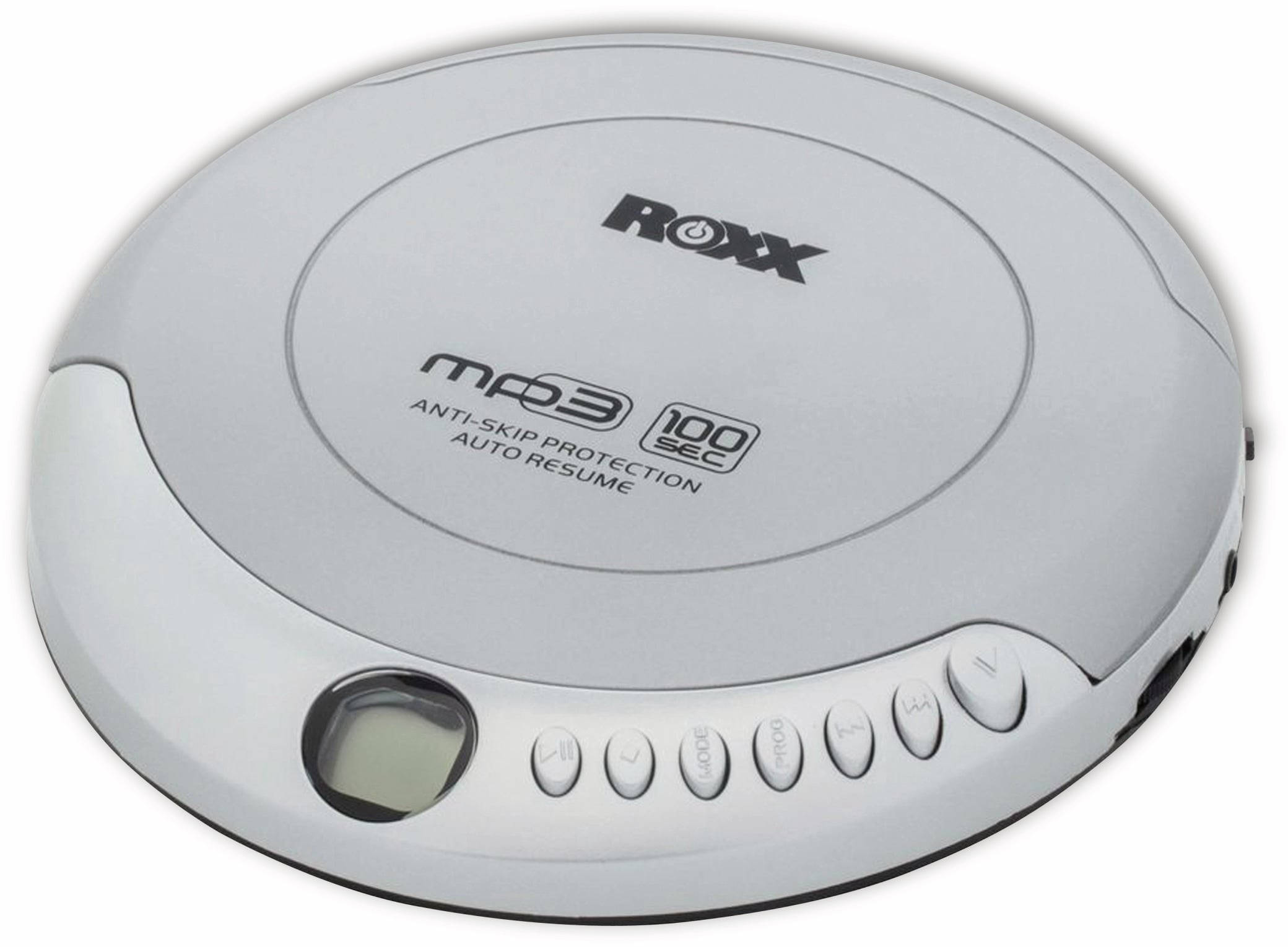 ROXX Portabler CD-Player PCD 501, silber