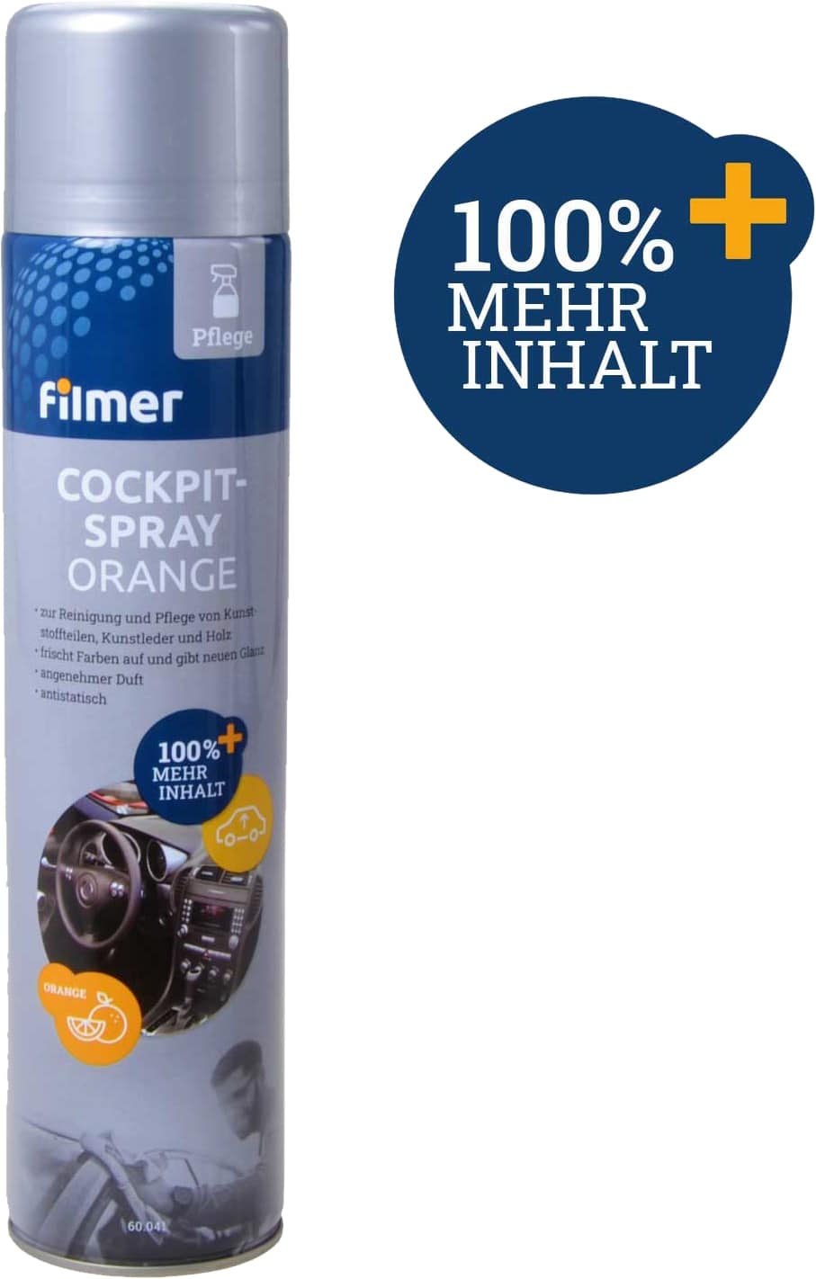 FILMER Cockpitspray, 60041, Orange, 600 ml