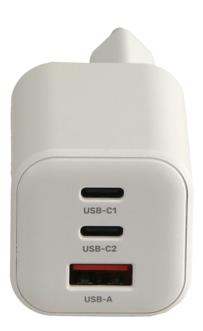 QUATPOWER USB-Ladegerät P816, 65 W, 3-fach, 2 x USB-C, 1 x USB-A, weiß