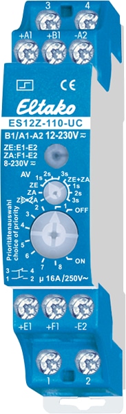 ELTAKO Stromstoßschalter ES12Z-100-8, 230VUC, 10A, 1S, 1Ö