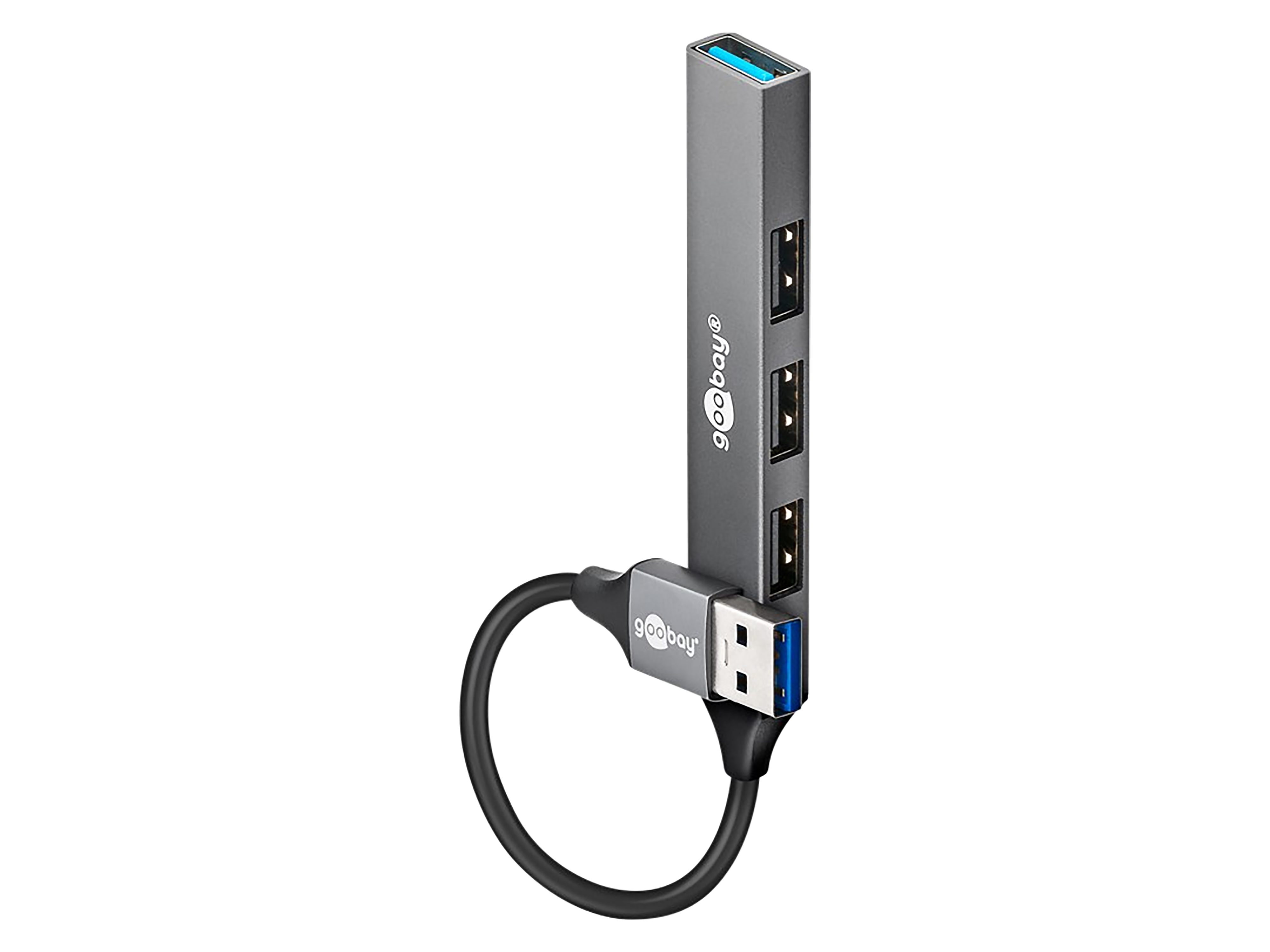 GOOBAY USB3.2 Hub 74456 Slim 4 Port USB-A auf USB-A