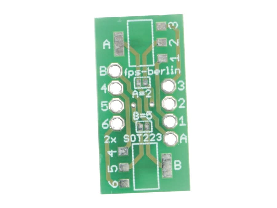 IC-Adapterplatine, 2x SOT223 - 2x SOT89