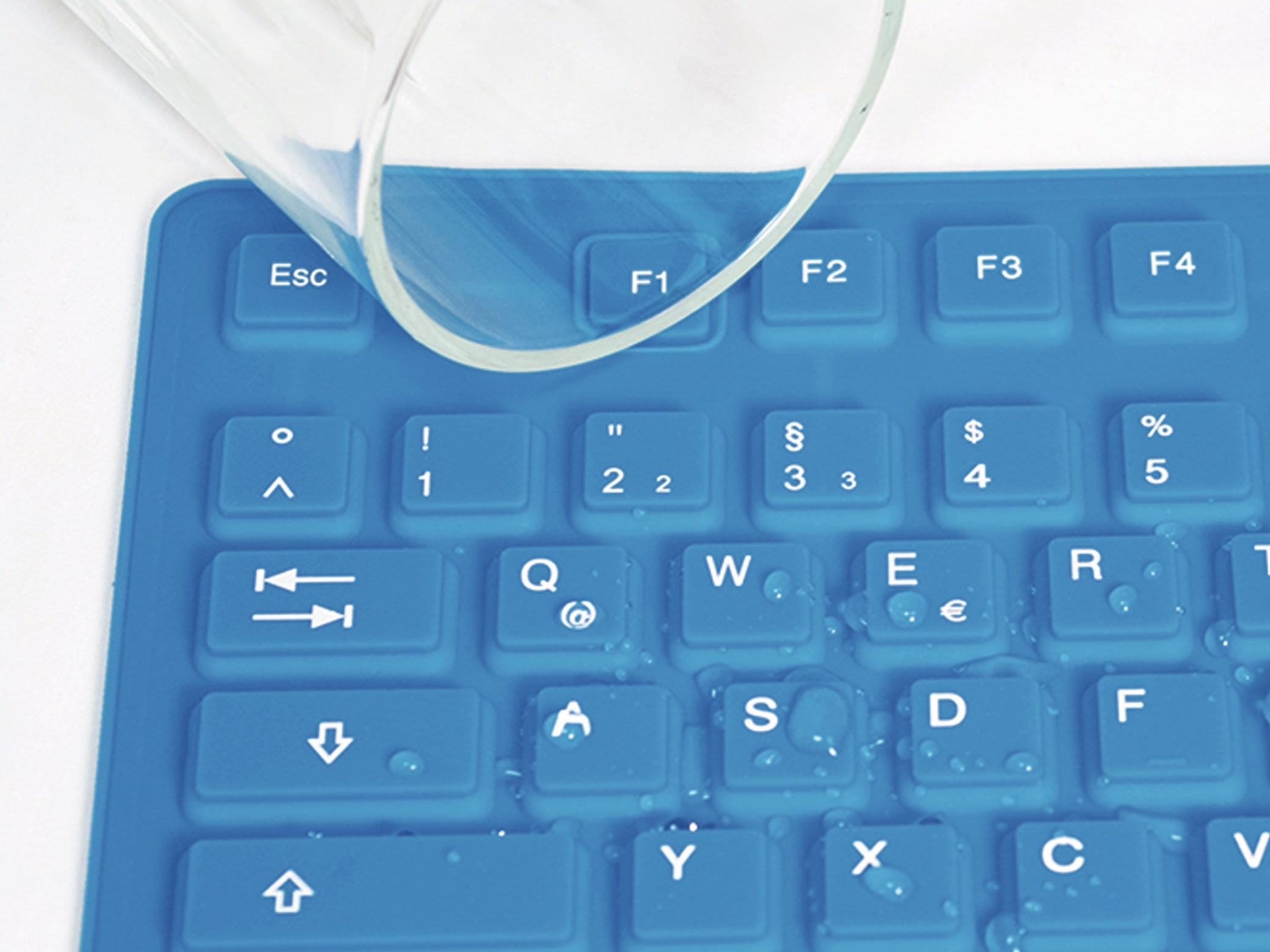 LOGILINK Tastatur ID0035A, flexibel, blau