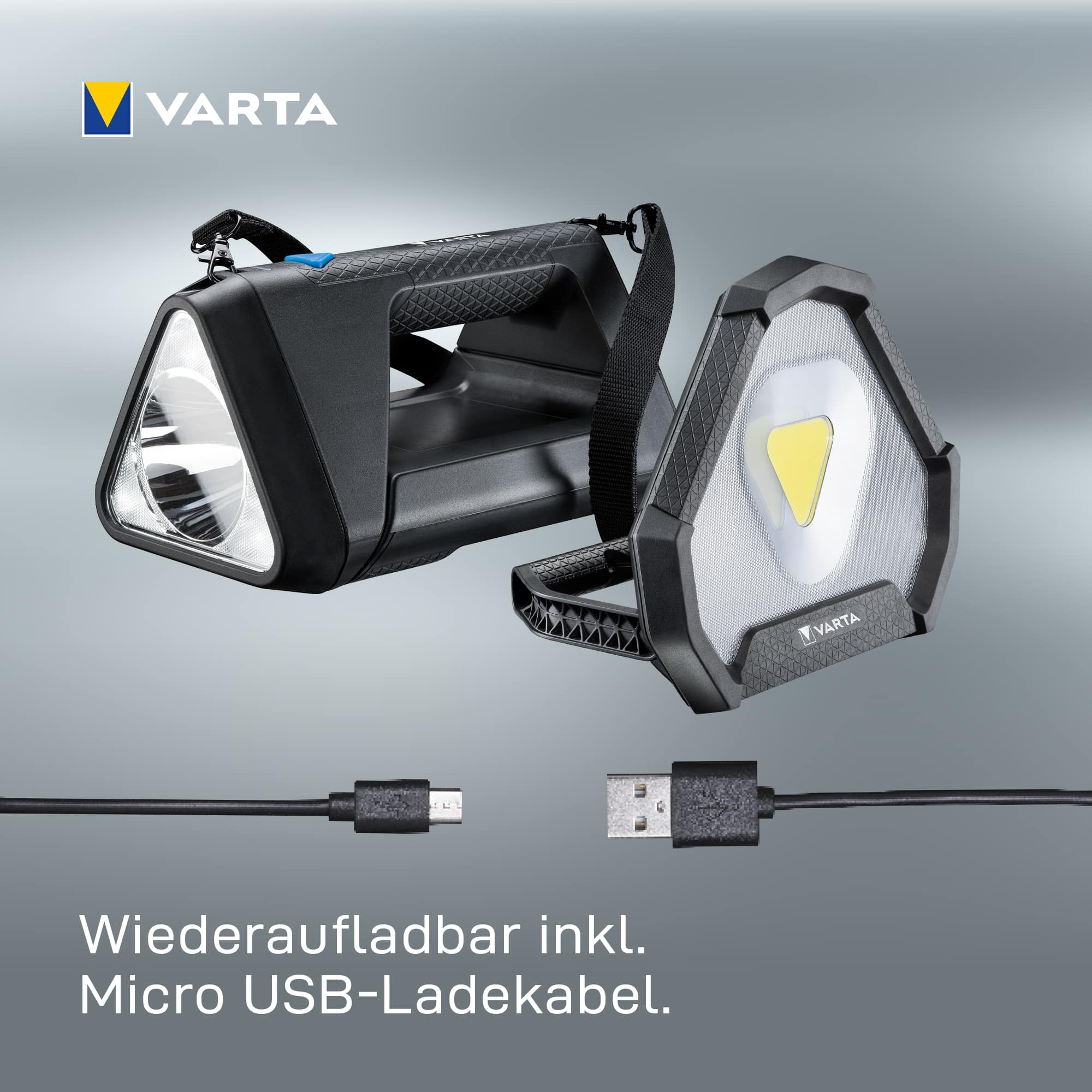 VARTA LED-Arbeitsleuchte Work Flex Line, Stadium Light, 1450 lm, Akkubetrieb