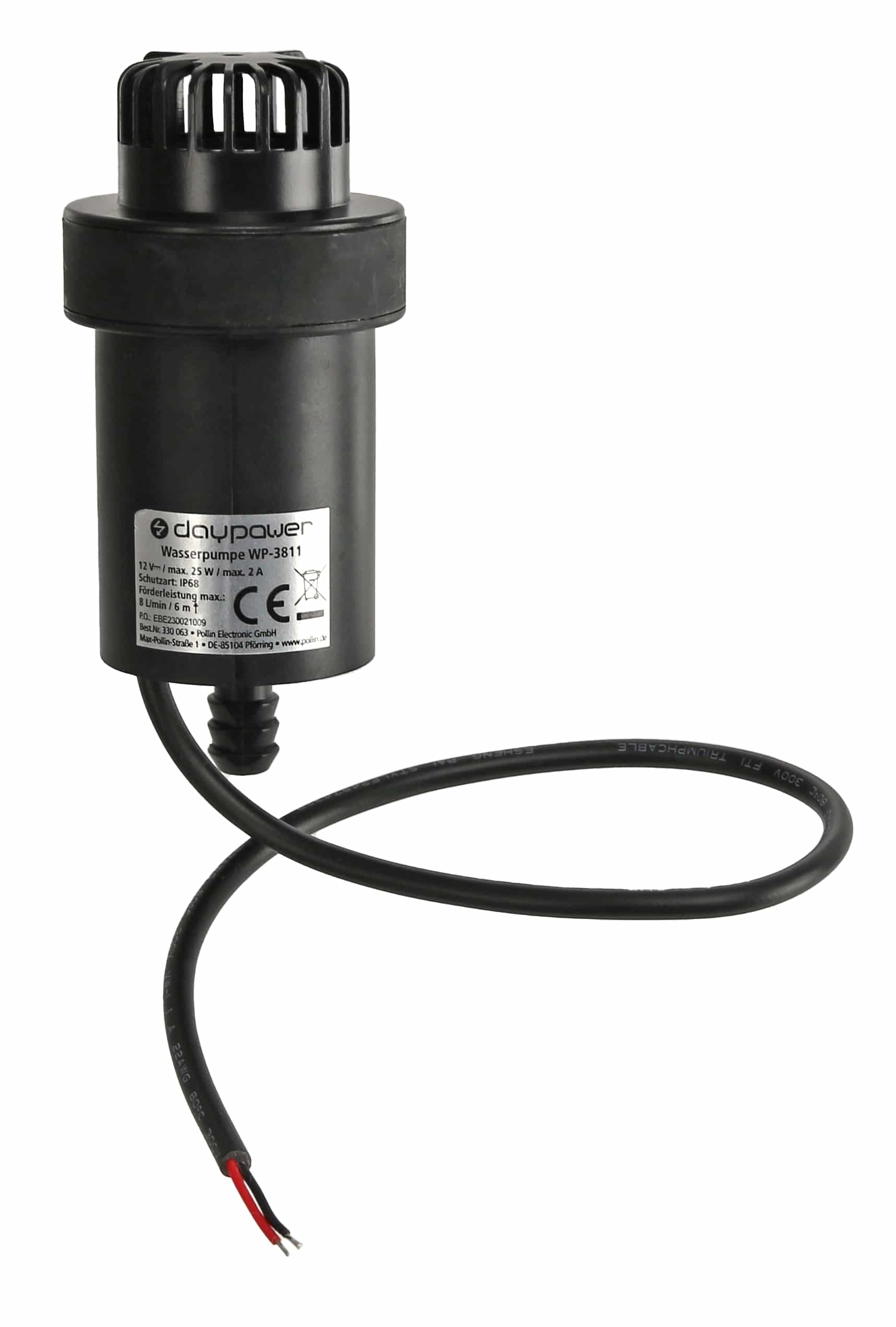 DAYPOWER Tauchpumpe WP-3811, IP68, 12 V-