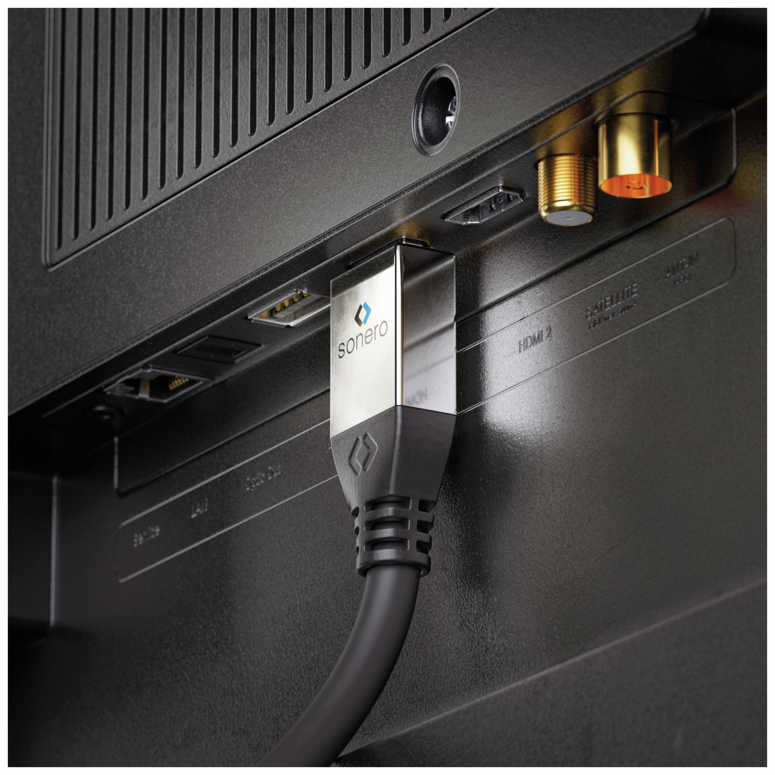 SONERO HDMI Kabel 4K, 7,5 m, schwarz, aktiv