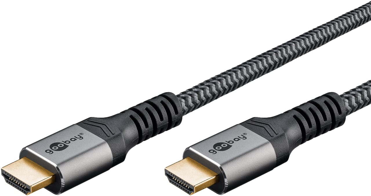 GOOBAY HDMI Kabel Plus Ultra High Speed 8K schwarz/silber, 2 m