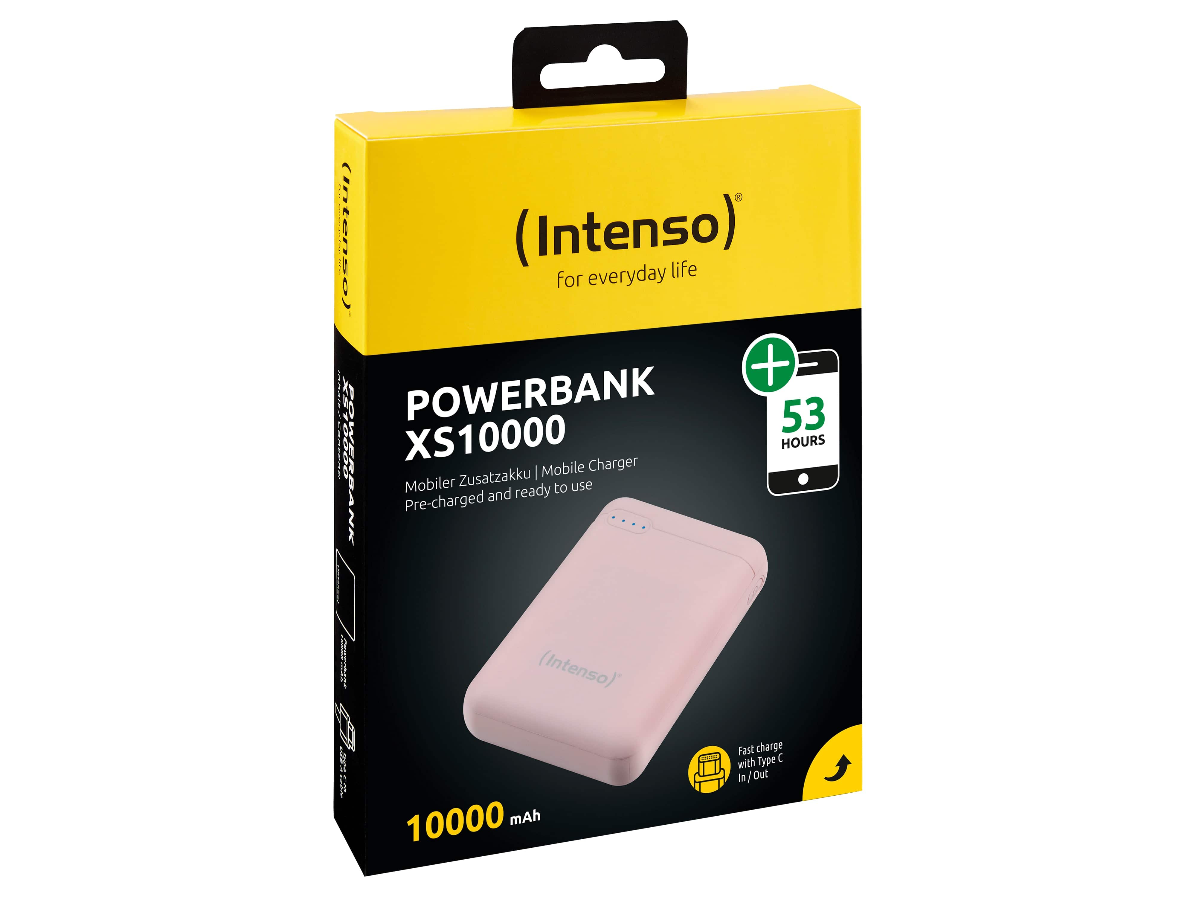 INTENSO USB Powerbank 7313533 XS 10000, 10.000 mAh, rose