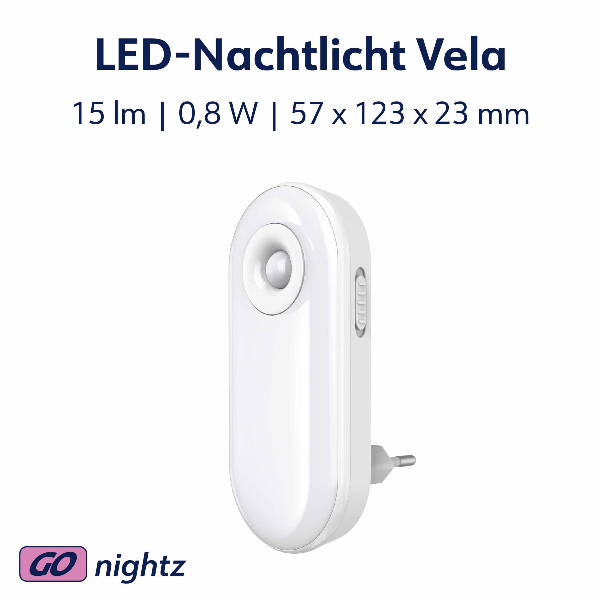 MÜLLER-LICHT LED-Orientierungslicht Vela, 27700060, mit Sensor für Steckdose