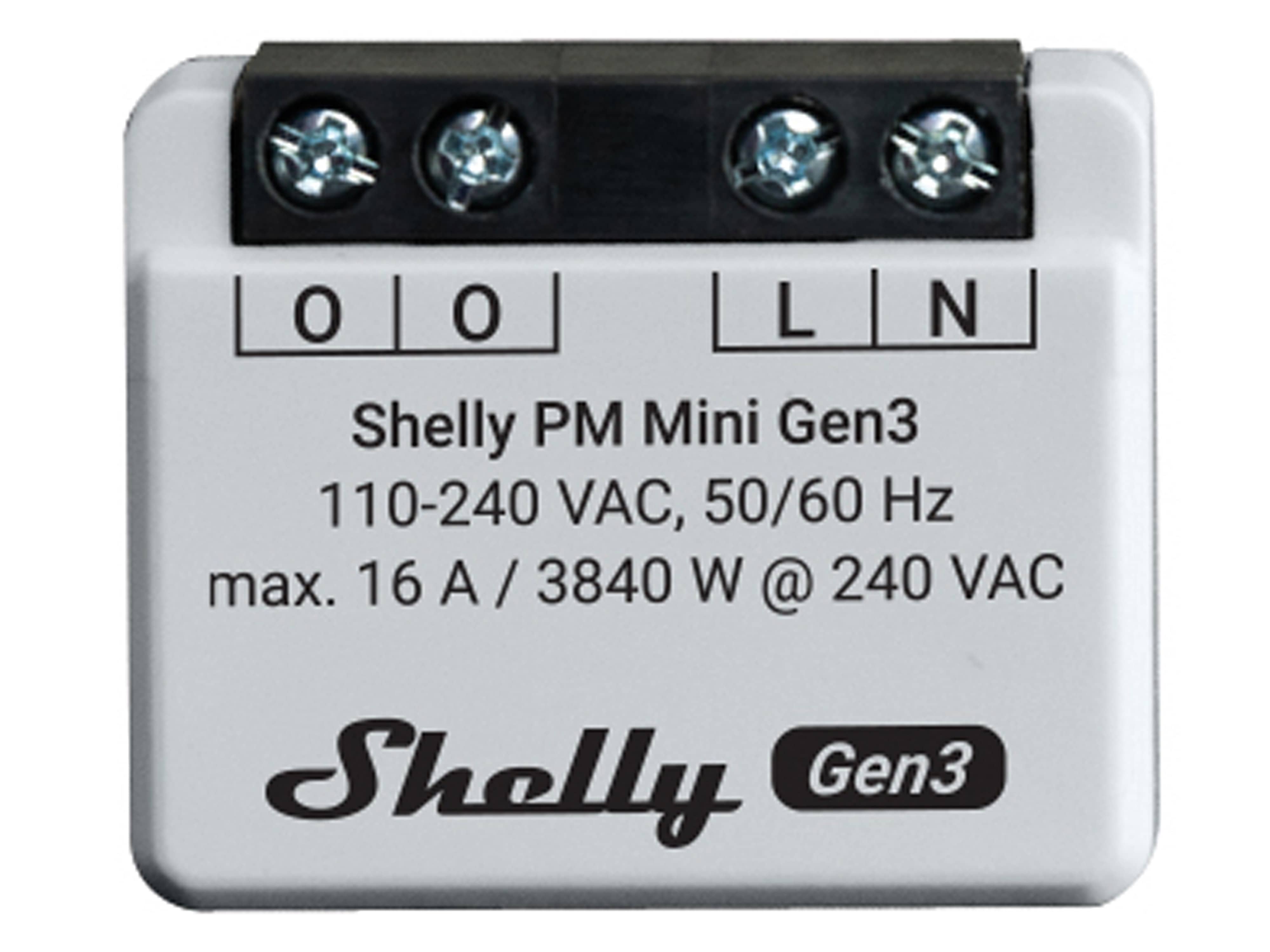 SHELLY WLAN-Leistungsmesser Plus PM Mini Gen.3, weiß