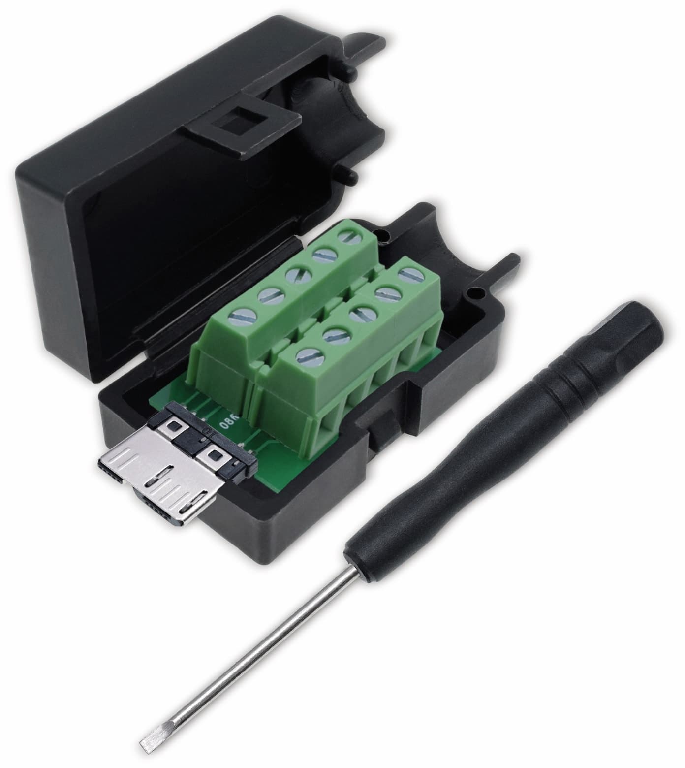 QUADRIOS, 2001C212, USB-Modular-Set, USB 3.0 - Micro B, Stecker, Einbau horizontal, Polzahl 10