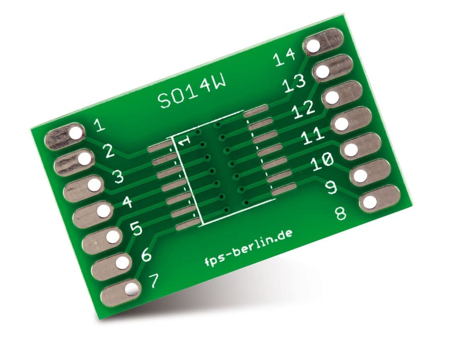 IC-Adapterplatine, SO14/SO14W