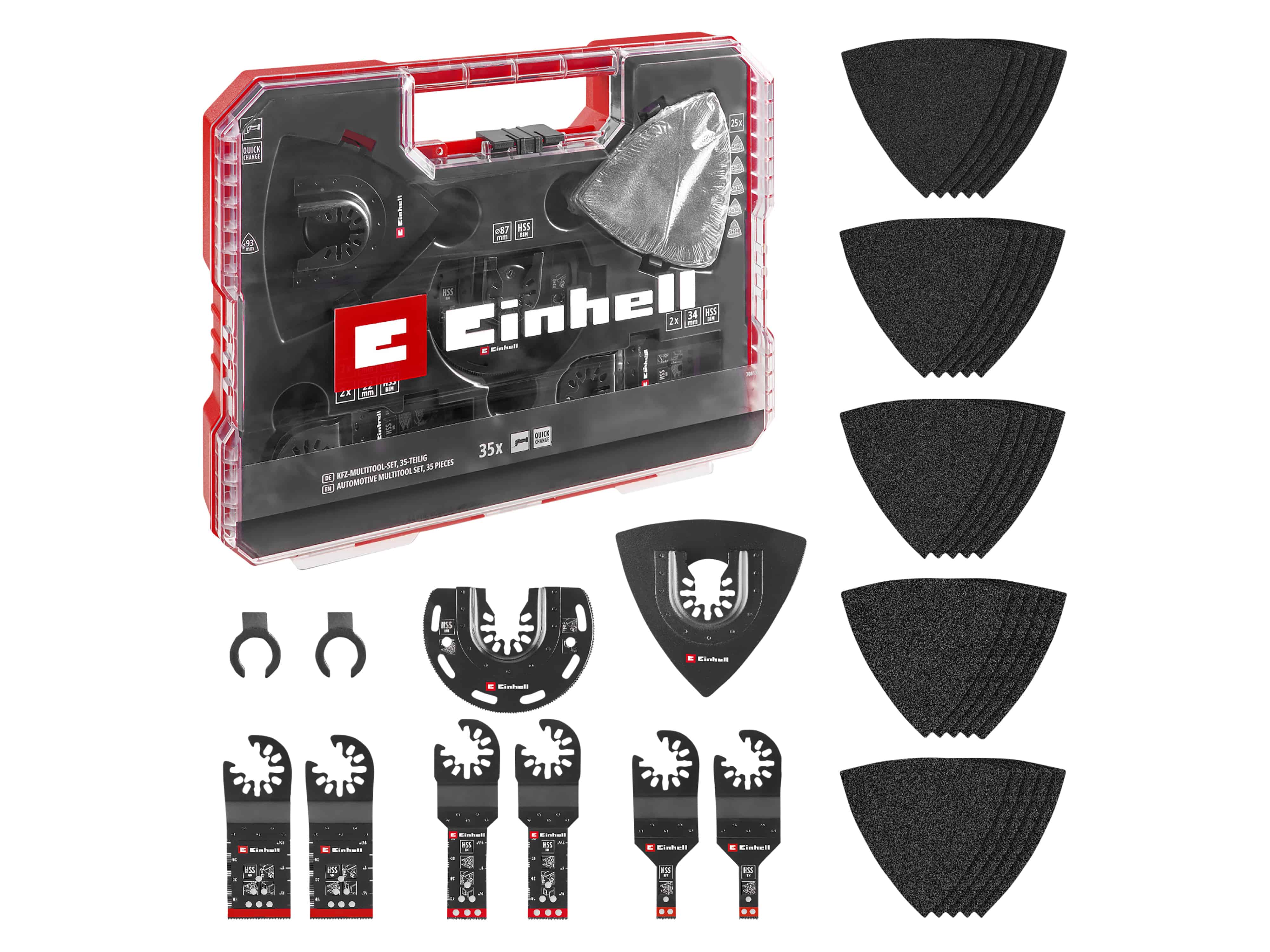 EINHELL Multitool-Set, 708135, XL-PLUS-Case, 35-teilig