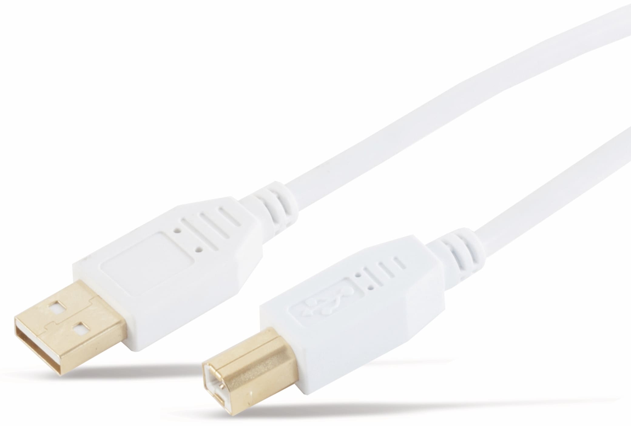 S-IMPULS USB2.0-Anschlusskabel, A/B, 5 m, vergoldet