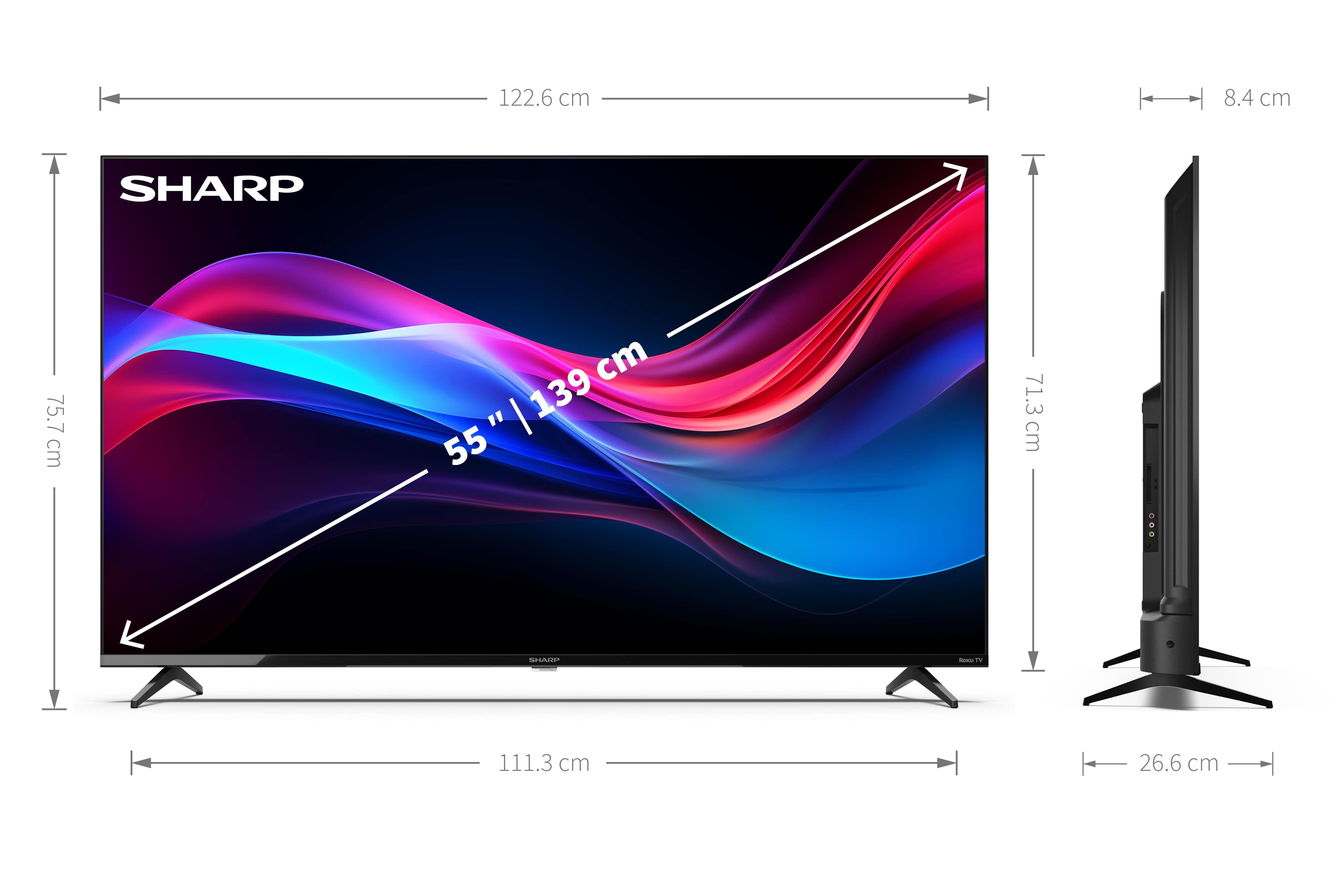 SHARP LED-TV Smart 55GJ4225E, 139 cm (55"), EEK: E, 4K Ultra