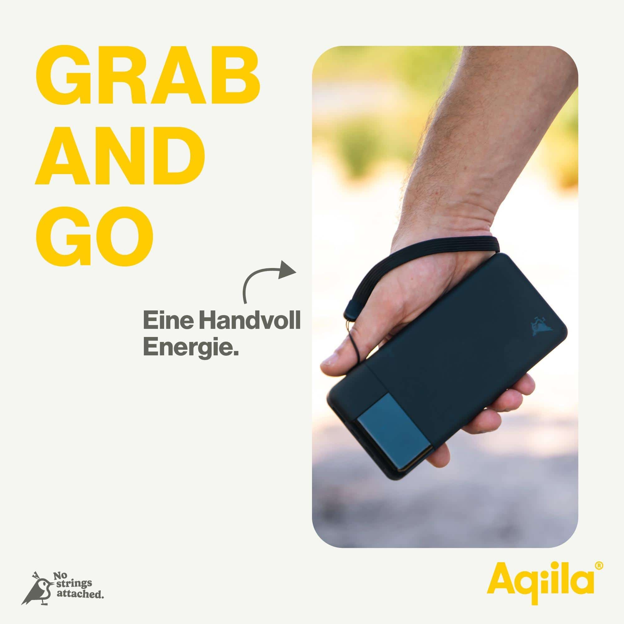 AQIILA Powerbank Powerbird B20+, 65 W, 20.000mAh, 1x USB-A, 2x USB-C, schwarz