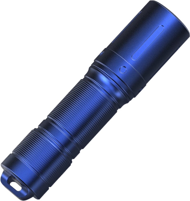 FENIX LED-Taschenlampe E01 V2.0, für den Schlüsselbund, blau