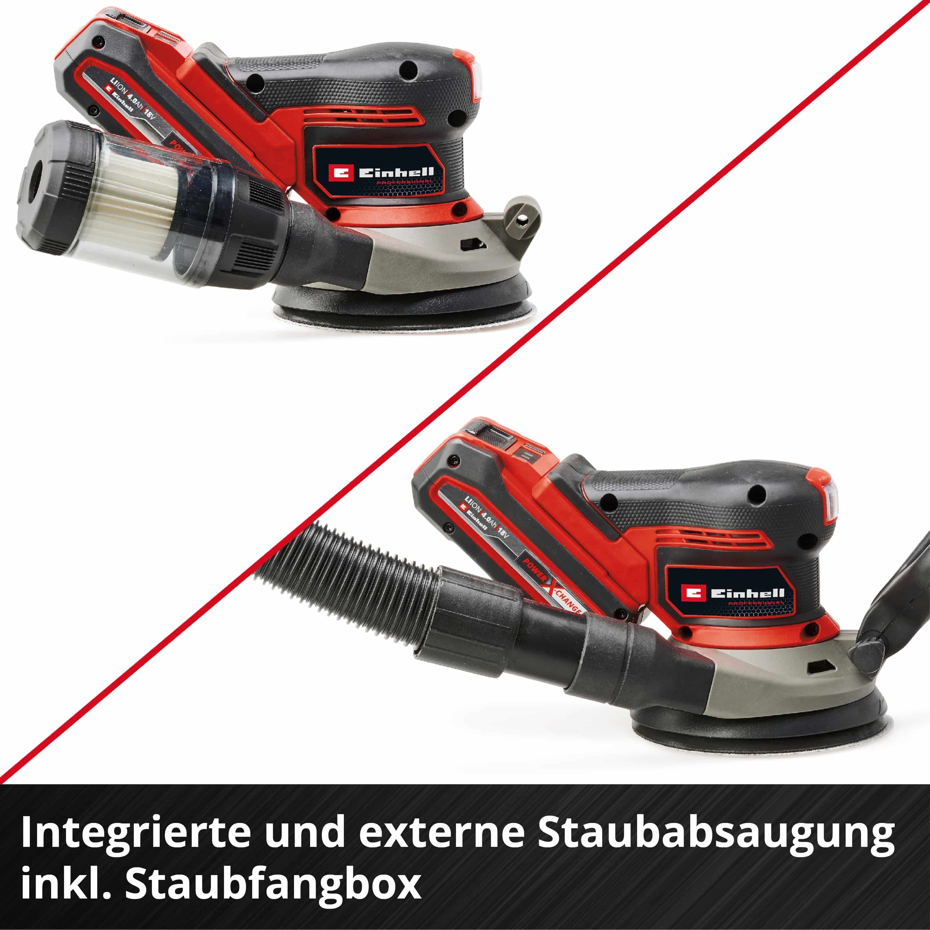 EINHELL PROFESSIONAL Akku-Exzenterschleifer TP-RS 18/32 Li BL-Solo