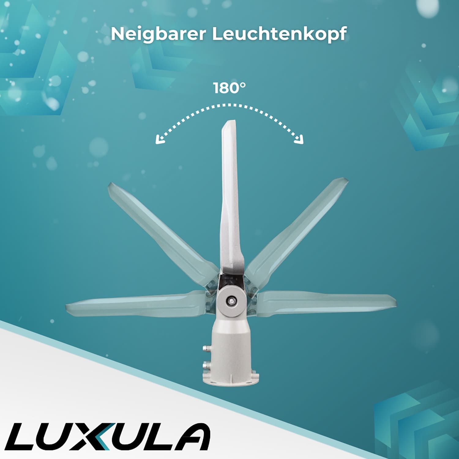 LUXULA LED-Straßenleuchte LX800101, 100W, 12000lm, 4000K, neutralweiß, IP65