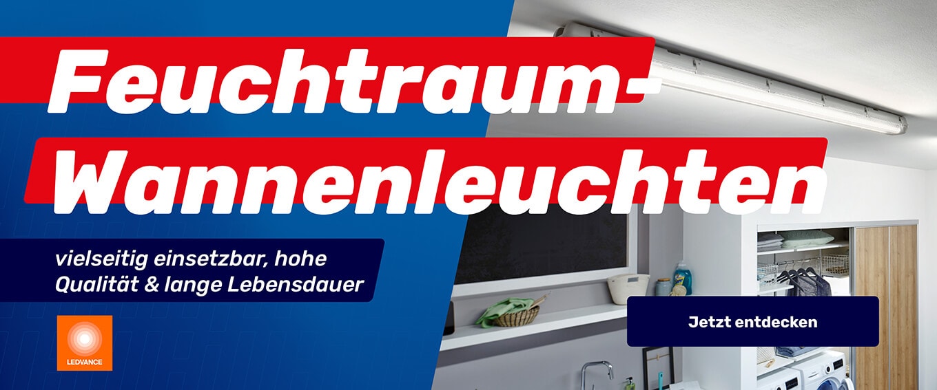 Feuchtraum-Wannenleuchten