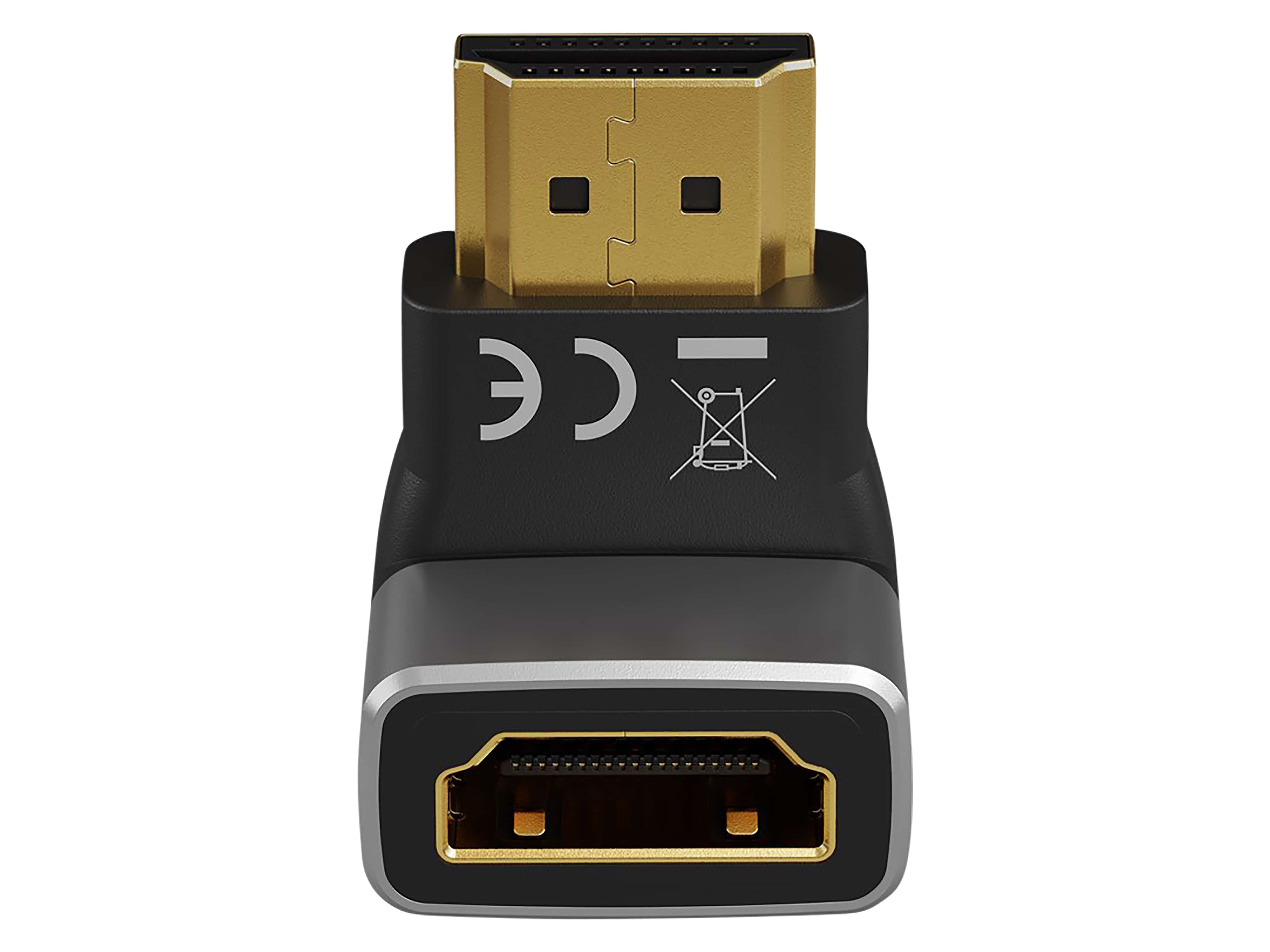 GOOBAY HDMI-Adapter 72011 270° vertikal 8k 60Hz vergoldet