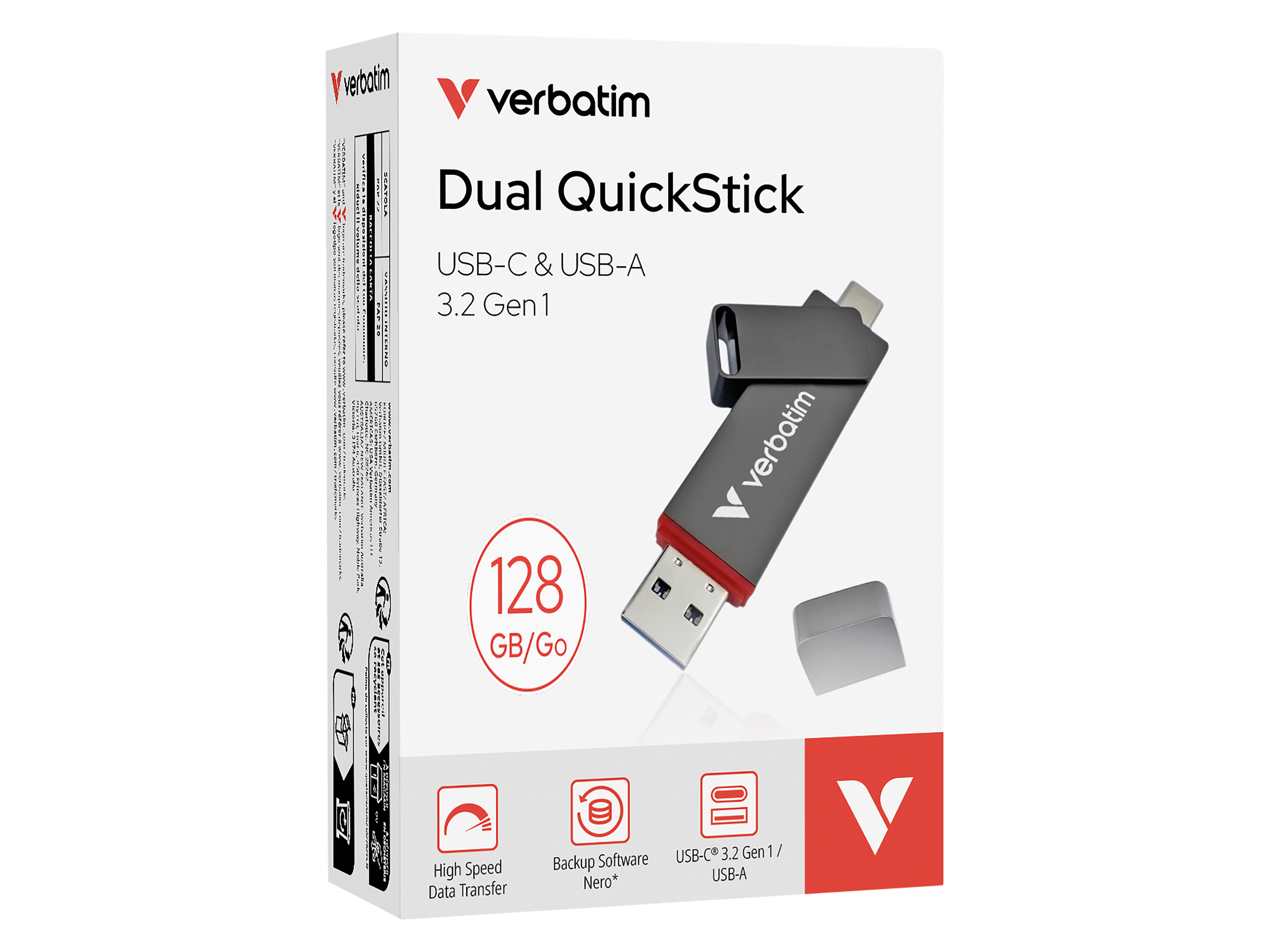 VERBATIM USB3.2 Stick Dual QuickStick 128GB