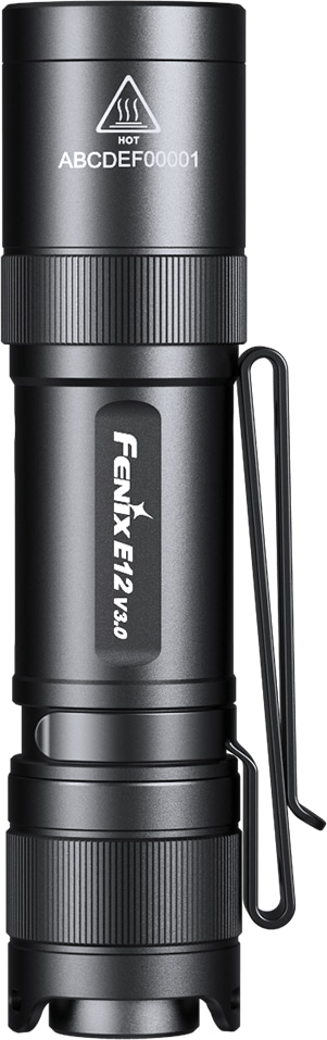 FENIX LED-Taschenlampe E12 V3.0, schwarz