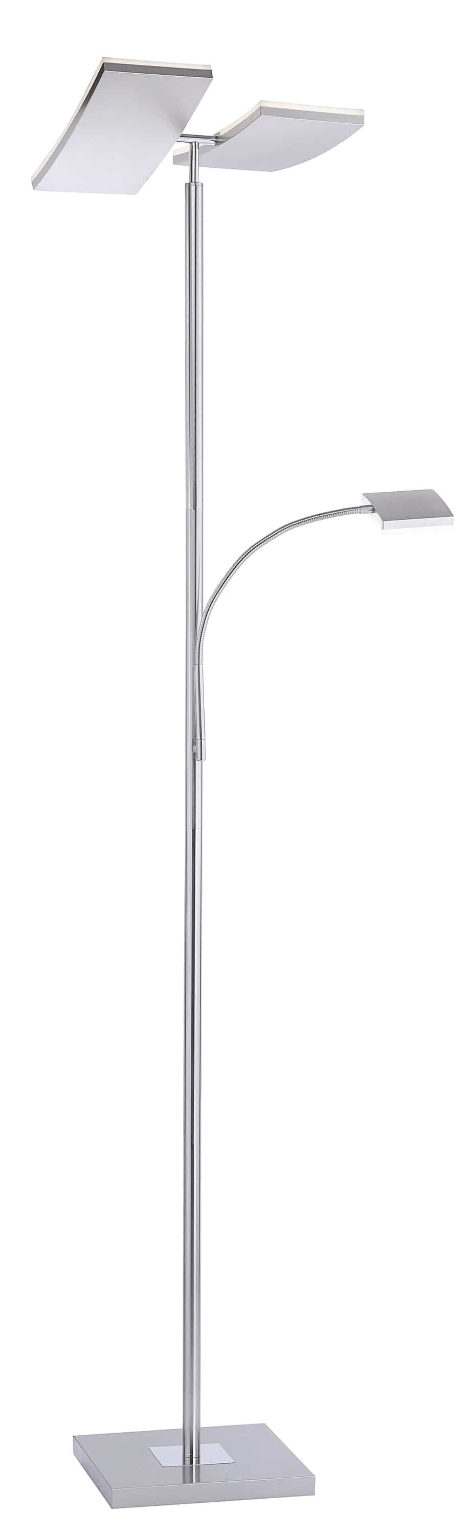 JUST LIGHT LED-Stehleuchte 11725-55 stahl, 25 W, 2900 lm, 3000 K