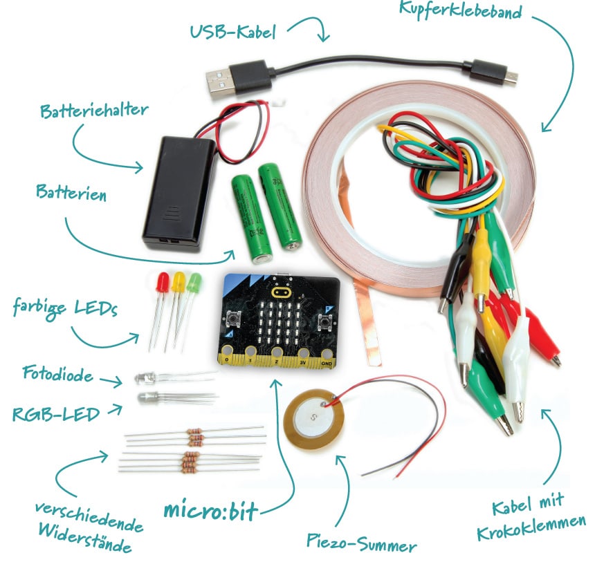  JOY-IT Abenteuer Elektronik MicroBit-V2, Open Roberta Edition