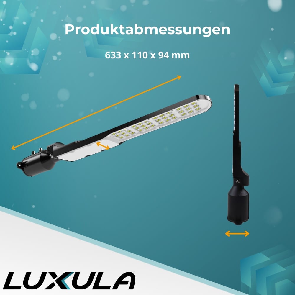 LUXULA LED-Straßenleuchte, SLIM, EEK: E, 100W, 12000lm, 5000K, IP65