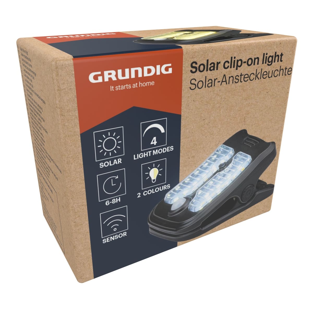 GRUNDIG LED-Solar-Ansteckleuchte 81x54x93 mm