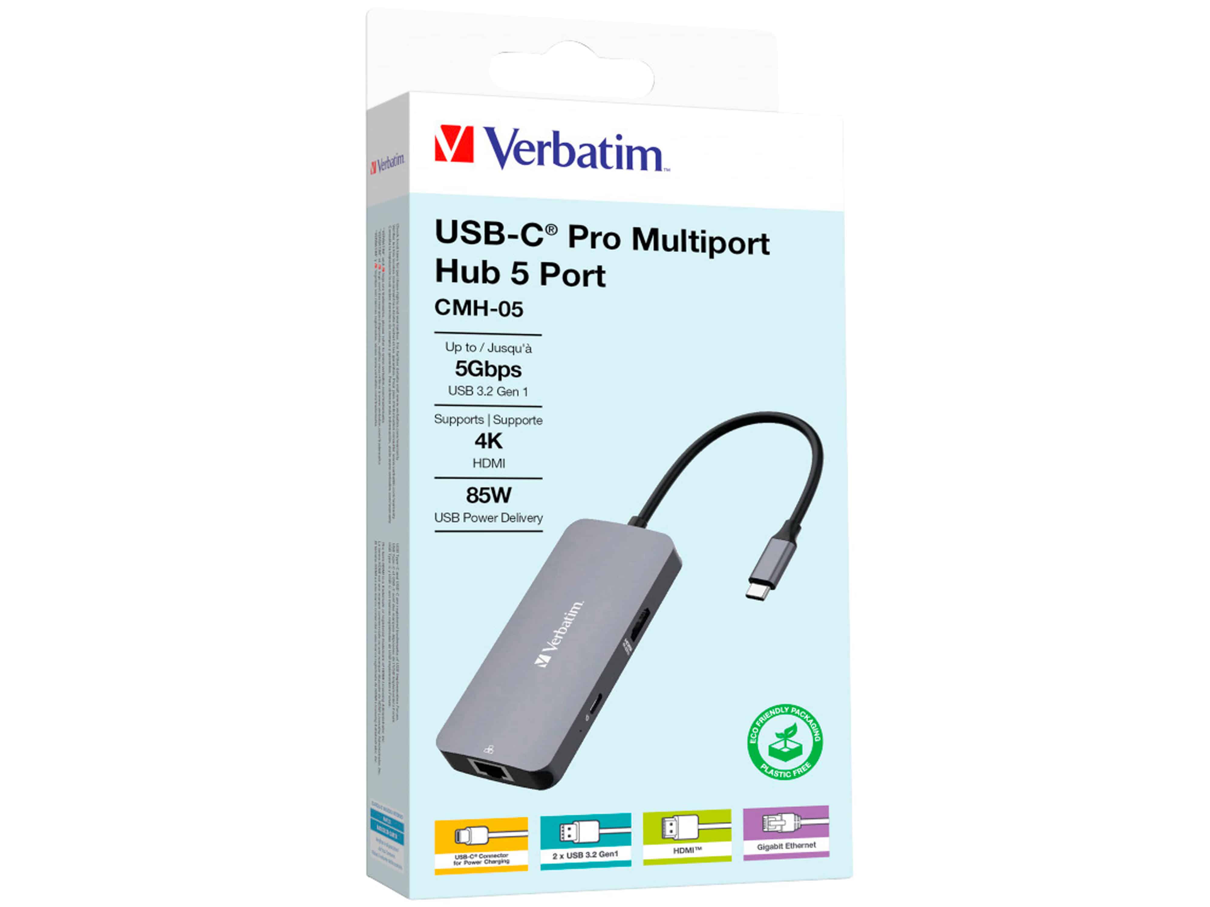 VERBATIM USB-C Pro Multiport Hub CMH-05