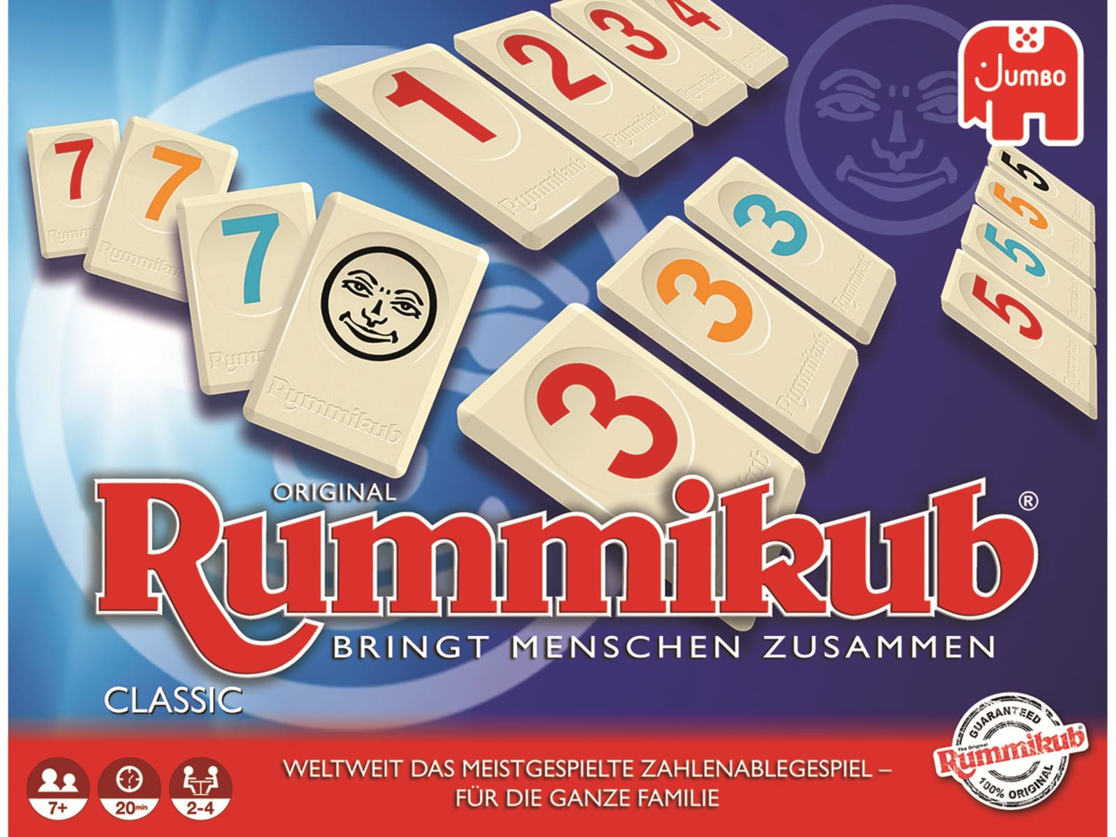 JUMBO Spiele Familienspiel, 17571, Original Rummikub Classic