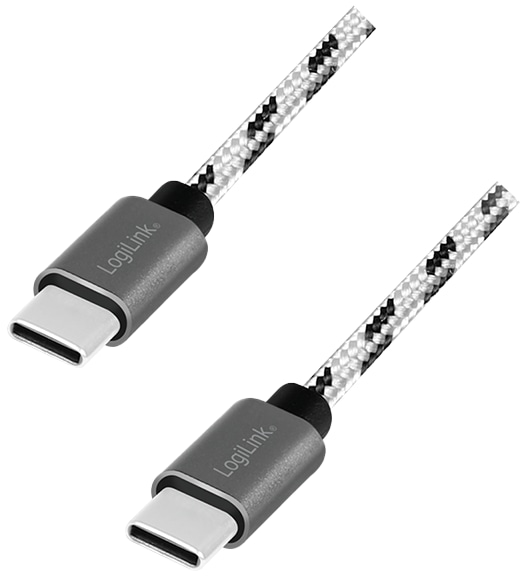 LOGILINK USB 2.0 Typ-C Kabel-Set CU0200 Alu, Nylon