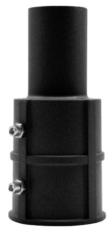 ENOVALITE Straßenleuchten Adapter, 80 zu 60 mm, schwarz