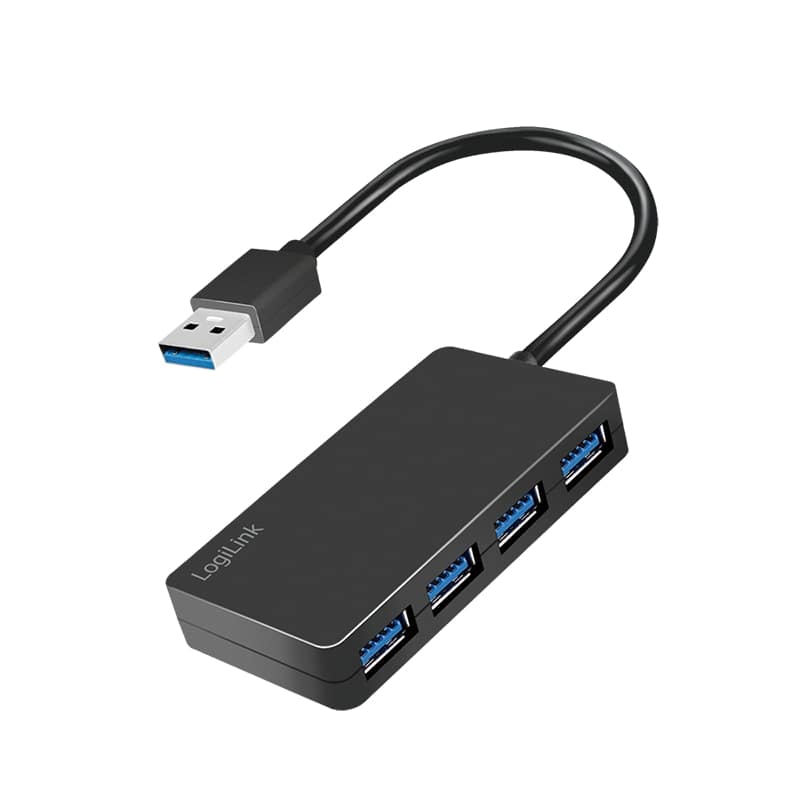 LOGILINK USB3.2 Hub UA0396, 4-Port, schwarz