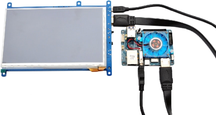 ODROID TFT-Display VU7A Plus, 17,78 cm (7"), HDMI, Multi-Touch, Audio