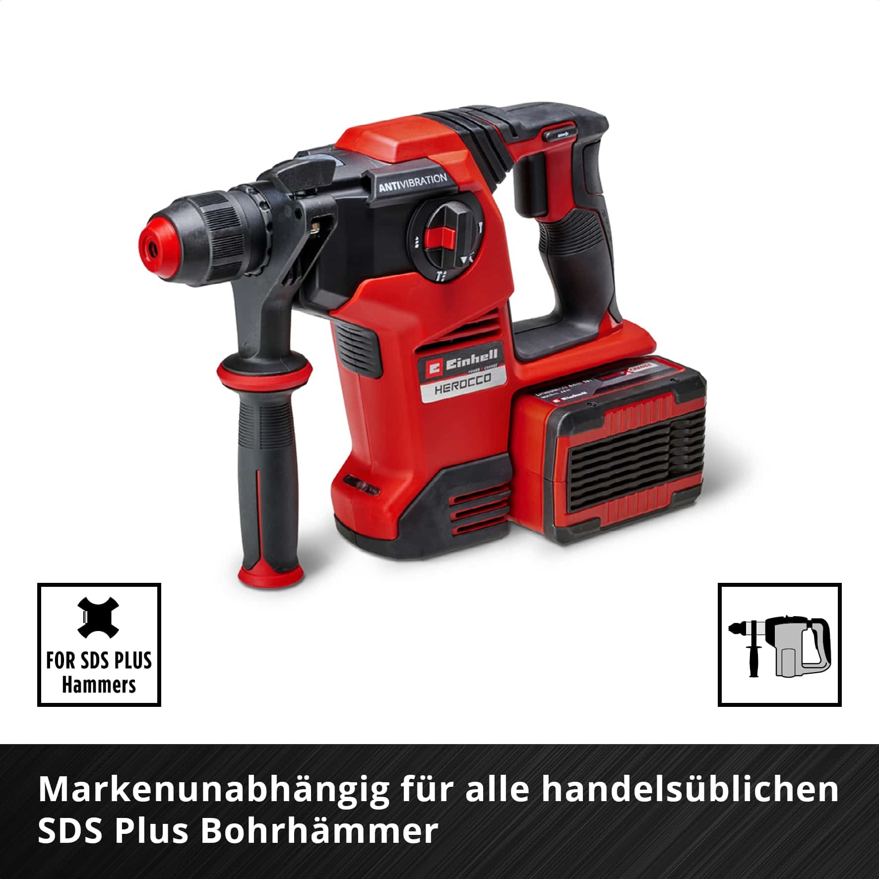 EINHELL SDS-Plus Meißel-Set 247200, 250 mm, 3-teilig