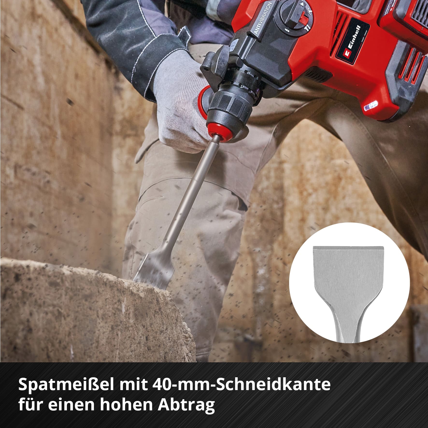 EINHELL SDS-Plus Meißel-Set 247205, 250 mm, 4-teilig